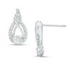 Thumbnail Image 1 of Previously Owned - Interwoven™ 1/8 CT. T.W. Diamond Drop Earrings in Sterling Silver