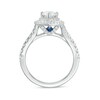 Thumbnail Image 2 of Previously Owned - Vera Wang Love Collection 1-3/4 CT. T.W. Pear-Shaped Diamond Frame Engagement Ring in Platinum