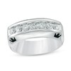 Thumbnail Image 0 of Previously Owned - Enchanted Disney Men's 3/4 CT. T.W. Diamond Crown Wedding Band in 14K White Gold