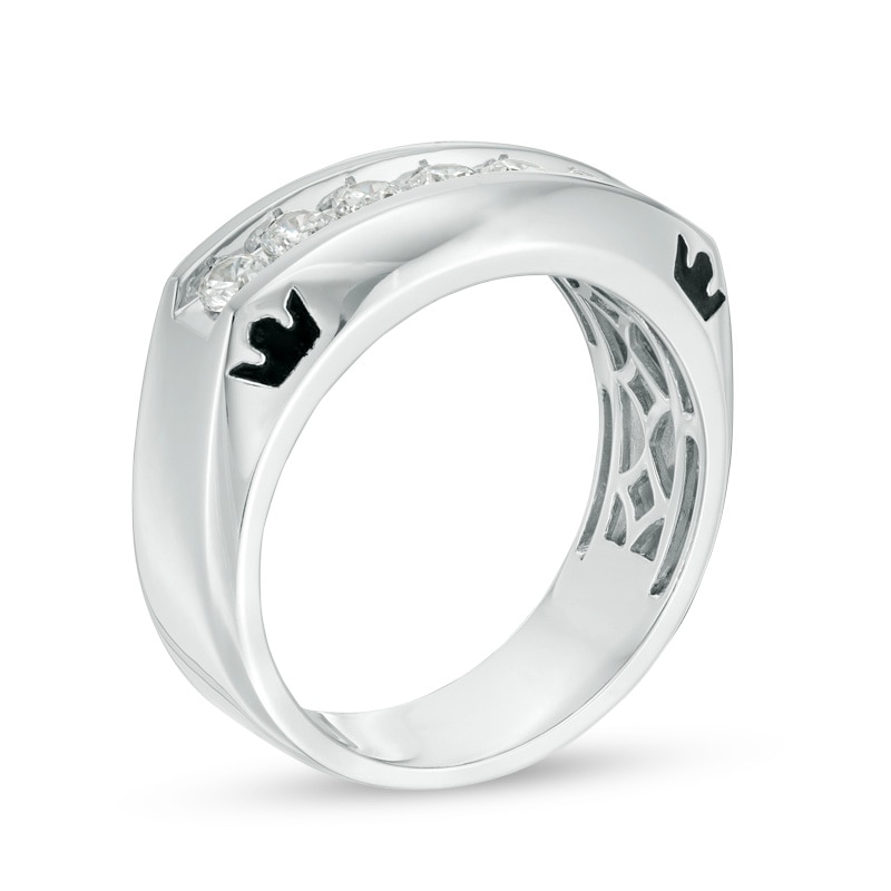 Main Image 2 of Previously Owned - Enchanted Disney 3/4 CT. T.W. Diamond Crown Wedding Band in 14K White Gold