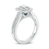Thumbnail Image 2 of Previously Owned - Vera Wang Love Collection 1 CT. T.W. Emerald-Cut Diamond Frame Engagement Ring in 14K White Gold