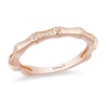 Previously Owned - Enchanted Disney Mulan 1/20 CT. T.W. Diamond Bamboo Stackable Band in 10K Rose Gold