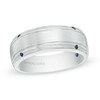Thumbnail Image 1 of Previously Owned - Vera Wang Men's Blue Sapphire Four Stone Wedding Band in 14K White Gold