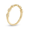Thumbnail Image 2 of Previously Owned - 1/8 CT. T.W. Diamond Teardrop Vintage-Style Stackable Band in 10K Gold
