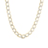 Thumbnail Image 1 of Previously Owned - Made in Italy Men's 150 Gauge Diamond-Cut Curb Chain Necklace in 10K Two-Tone Gold - 22"