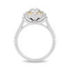 Thumbnail Image 2 of Previously Owned - Enchanted Disney Snow White 1 CT. T.W. Oval Diamond Twist Engagement Ring in 14K Two-Tone Gold