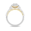 Thumbnail Image 3 of Previously Owned - Enchanted Disney Belle 1-1/4 CT. T.W. Oval Diamond Double Frame Engagement Ring in 14K Two-Tone Gold