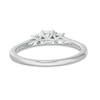 Thumbnail Image 4 of Previously Owned - 1/2 CT. T.W. Diamond Past Present Future® Engagement Ring in 10K White Gold