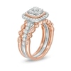 Thumbnail Image 2 of Previously Owned - 7/8 CT. T.W. Composite Diamond Vintage-Style Three Piece Bridal Set in 14K Two-Tone Gold