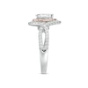 Thumbnail Image 3 of Previously Owned - 1 CT. T.W. Pear-Shaped Diamond Double Frame Crossover Engagement Ring in 14K Two-Tone Gold