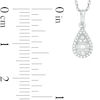 Thumbnail Image 2 of Previously Owned - 1/6 CT. T.W. Composite Pear-Shaped Diamond Pendant in 10K White Gold