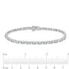Thumbnail Image 4 of Previously Owned - 1 CT. T.W. Baguette and Round Diamond Tennis Bracelet in 10K White Gold