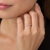 Thumbnail Image 3 of Previously Owned - 1/10 CT. T.W. Diamond Marquise Twist Vintage-Style Wedding Band in 10K Rose Gold