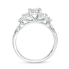 Thumbnail Image 4 of Previously Owned - 1/3 CT. T.W. Diamond Past Present Future® Tri-Sides Twist Shank Engagement Ring in 10K White Gold