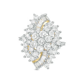 Previously Owned - 3 CT. T.W. Composite Diamond Waterfall Ring in 10K Gold