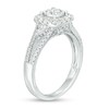 Thumbnail Image 2 of Previously Owned - 1 CT. T.W. Composite Diamond Cushion Frame Vintage-Style Engagement Ring in 10K White Gold