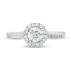 Thumbnail Image 4 of Previously Owned - Vera Wang Love Collection 3/4 CT. T.W. Diamond Frame Twist Engagement Ring in 14K White Gold