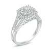 Thumbnail Image 2 of Previously Owned - 1/2 CT. T.W. Diamond Cushion Frame Split Shank Ring in 10K White Gold
