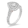 Thumbnail Image 2 of Previously Owned - Enchanted Disney Ariel 1 CT. T.W. Pear-Shaped Diamond Frame Engagement Ring in 14K Two-Tone Gold