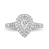 Thumbnail Image 4 of Previously Owned - Enchanted Disney Ariel 1 CT. T.W. Pear-Shaped Diamond Frame Engagement Ring in 14K Two-Tone Gold