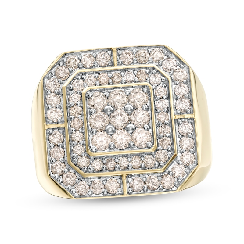 Main Image 1 of Previously Owned - 2 CT. T.W. Composite Diamond Double Octagonal Frame Ring in 10K Gold