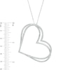 Thumbnail Image 4 of Previously Owned - The Kindred Heart from Vera Wang Love Collection 5/8 CT. T.W. Diamond Pendant in Sterling Silver