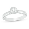 Thumbnail Image 1 of Previously Owned - 1/2 CT. T.W. Diamond Frame Engagement Ring in 14K White Gold