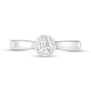 Thumbnail Image 4 of Previously Owned - 1/2 CT. T.W. Diamond Frame Engagement Ring in 14K White Gold