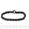 Thumbnail Image 4 of Previously Owned - Made in Italy Men's 140 Gauge Byzantine Chain Bracelet in Sterling Silver - 8.5"
