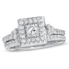 Thumbnail Image 0 of Previously Owned - 3/4 CT. T.W. Diamond Square Frame Bridal Set in 10K White Gold