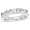 Thumbnail Image 1 of Previously Owned - 1 CT. T.W. Diamond Anniversary Band in 18K White Gold (E/I1)