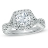 Thumbnail Image 0 of Previously Owned - Vera Wang Love Collection 2-1/5 CT. T.W. Diamond Frame Engagement Ring in 14K White Gold