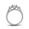 Thumbnail Image 3 of Previously Owned - 1-3/8 CT. T.W. Princess-Cut Diamond Three Stone Bridal Set in Platinum (H/SI2)