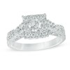 Thumbnail Image 1 of Previously Owned - 1 CT. T.W. Diamond Frame Split Shank Engagement Ring in 10K White Gold