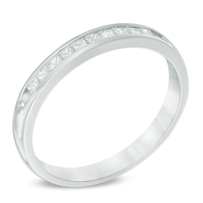 Previously Owned - 1/2 CT. T.W. Princess-Cut Diamond Anniversary Band in 14K White Gold