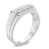 Thumbnail Image 2 of Previously Owned - 1/15 CT. T.W. Diamond Three Row Band in Sterling Silver