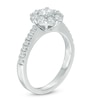 Thumbnail Image 1 of Previously Owned - 1-1/4  CT. T.W. Diamond Flower Frame Engagement Ring in 14K White Gold