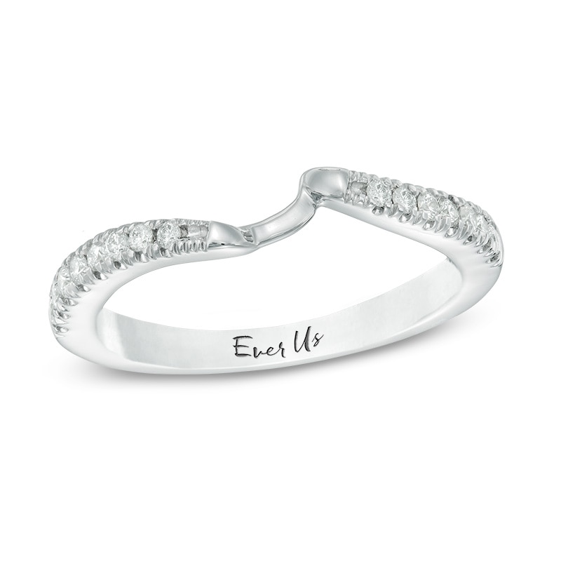 Previously Owned - Ever Us® 1/5 CT. T.W. Diamond Contour Band in 14K White Gold