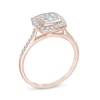 Thumbnail Image 1 of Previously Owned - 1/2 CT. T.W. Composite Diamond Cushion Frame Engagement Ring in 10K Rose Gold