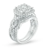 Thumbnail Image 2 of Previously Owned - 2 CT. T.W. Diamond Cushion Frame Three Piece Bridal Set in 14K White Gold