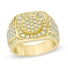 Thumbnail Image 1 of Previously Owned - Men's 2 CT. T.W. Composite Diamond Cushion Frame Ring in 10K Gold