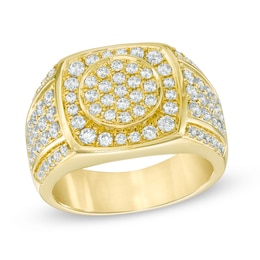 Previously Owned - Men's 2 CT. T.W. Composite Diamond Cushion Frame Ring in 10K Gold