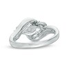 Thumbnail Image 3 of Previously Owned - 1/2 CT. T.W. Diamond Past Present Future® Engagement Ring in 10K White Gold