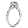 Thumbnail Image 1 of Previously Owned - 5/8 CT. T.W. Diamond Cushion Frame Split Shank Engagement Ring in 10K White Gold