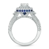 Thumbnail Image 2 of Previously Owned - Vera Wang Love Collection 1-1/3 CT. T.W. Princess-Cut Diamond and Sapphire Frame Engagement Ring