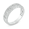 Thumbnail Image 2 of Previously Owned - 1/2 CT. T.W. Princess-Cut and Round Diamond Alternating Wedding Band in 14K White Gold