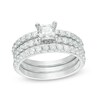 Thumbnail Image 1 of Previously Owned - Celebration Ideal 1-5/8 CT. T.W. Princess-Cut Diamond Three-Piece Bridal Set in 14K White Gold