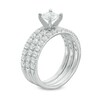 Thumbnail Image 2 of Previously Owned - Celebration Ideal 1-5/8 CT. T.W. Princess-Cut Diamond Three-Piece Bridal Set in 14K White Gold