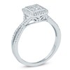 Thumbnail Image 2 of Previously Owned - 1/3 CT. T.W. Composite Diamond Rectangle Frame Split Shank Engagement Ring in 10K White Gold