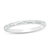 Thumbnail Image 0 of Previously Owned - 1/8 CT. T.W. Diamond Seven Stone Stackable Band in 10K White Gold